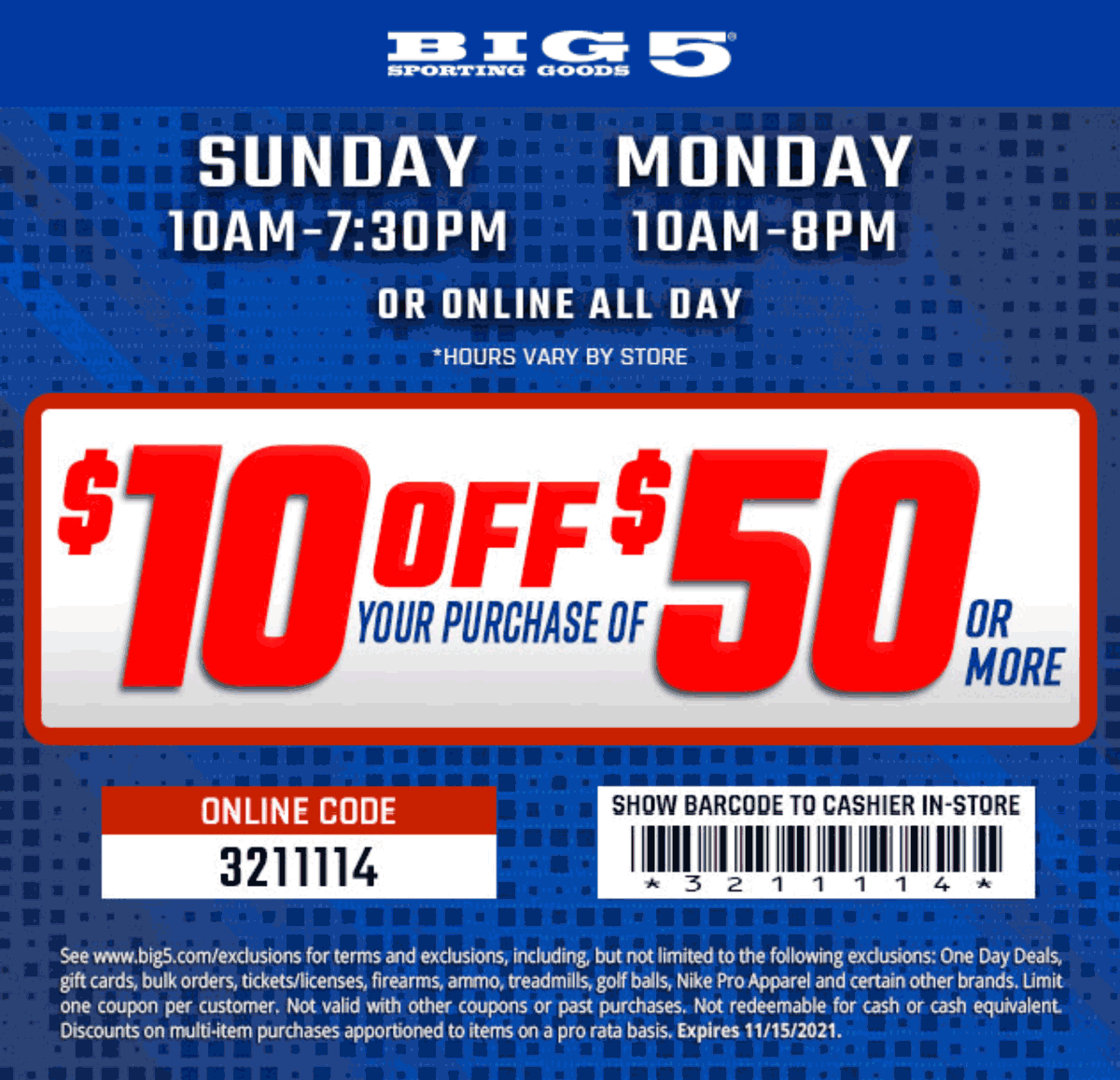 Big Five Shoes Coupons Hotsell