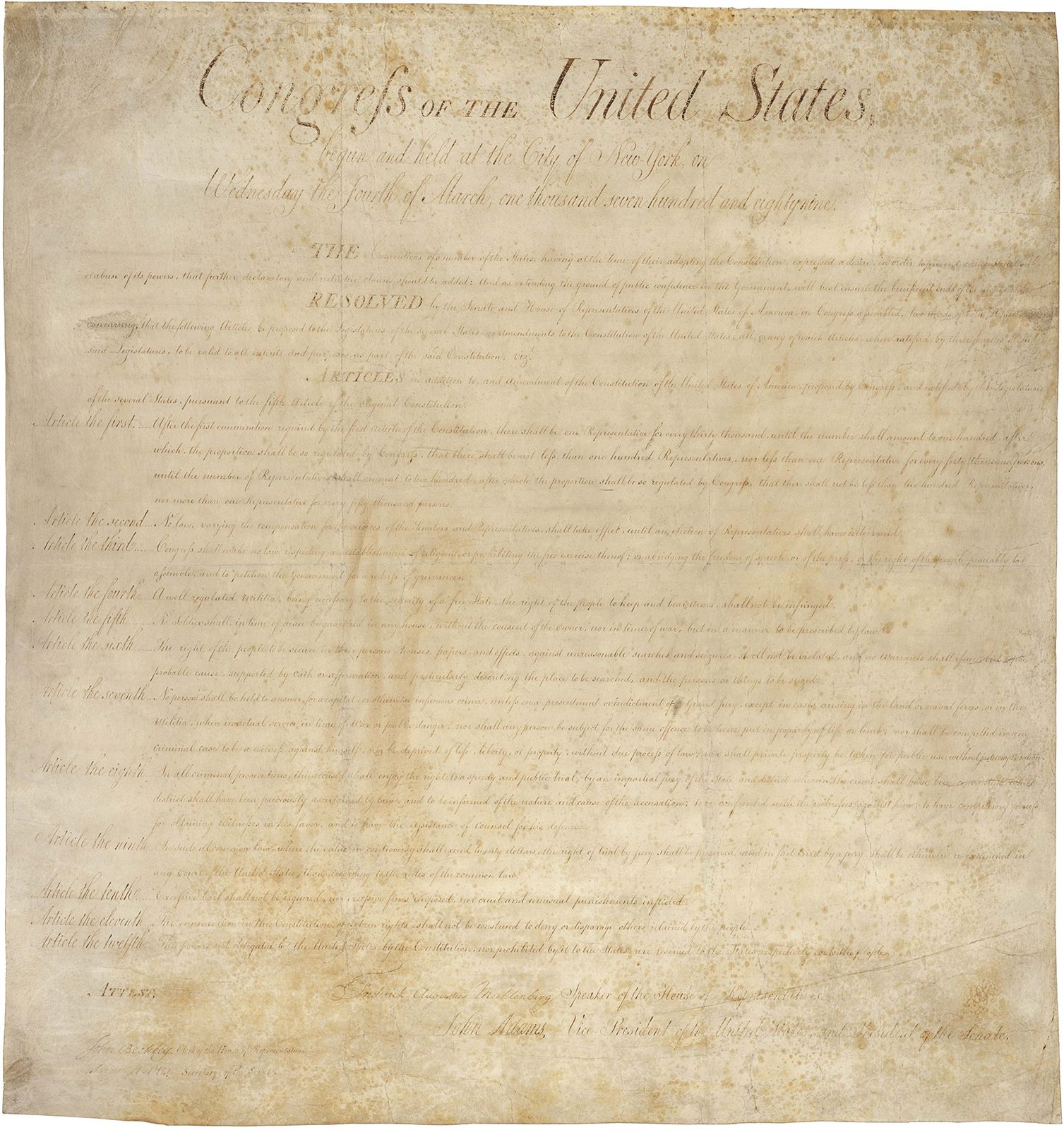 Bill Of Rights Definition Origins Contents U0026 Application To The States Britannica