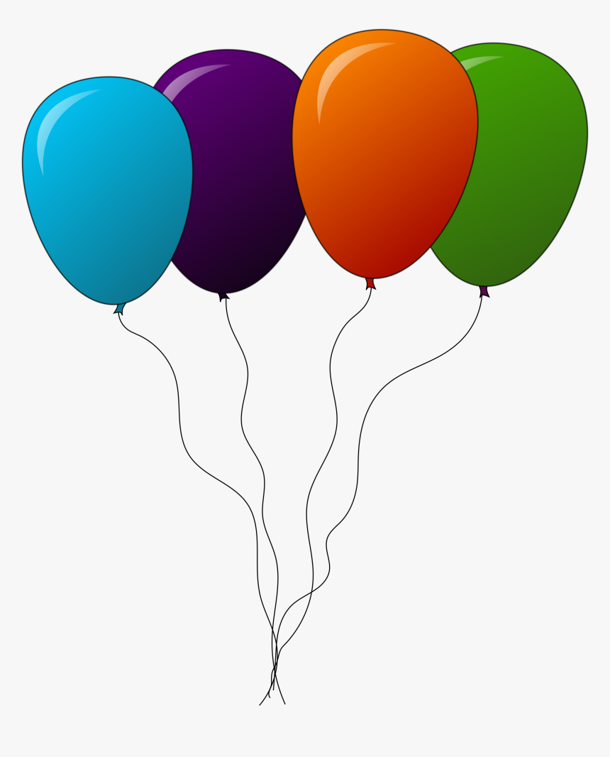 Birthday Clipart Free Printable Best Happy Birthday Colorful Balloon Clipart HD Png Download Transparent Png Image PNGitem