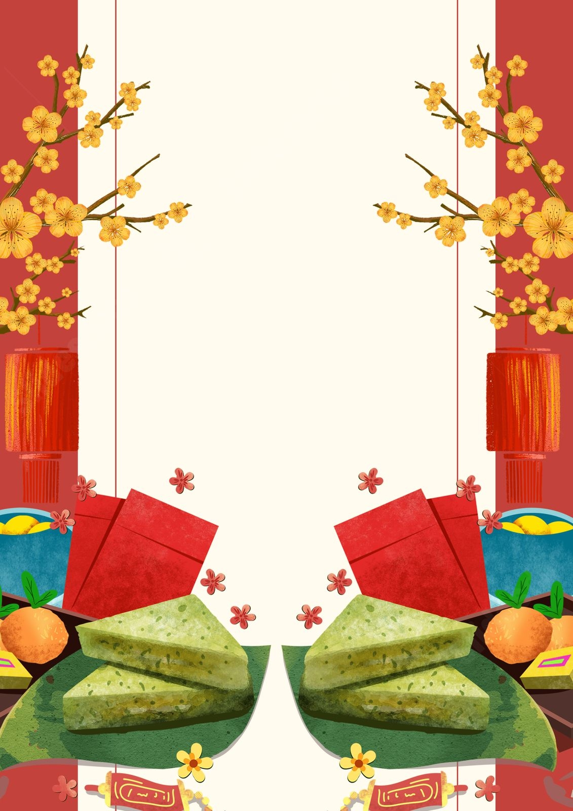 Birthday Red Envelope Page Border And Printable Background In Word Birthday Red Envelope Page Border And Printable Background In Word