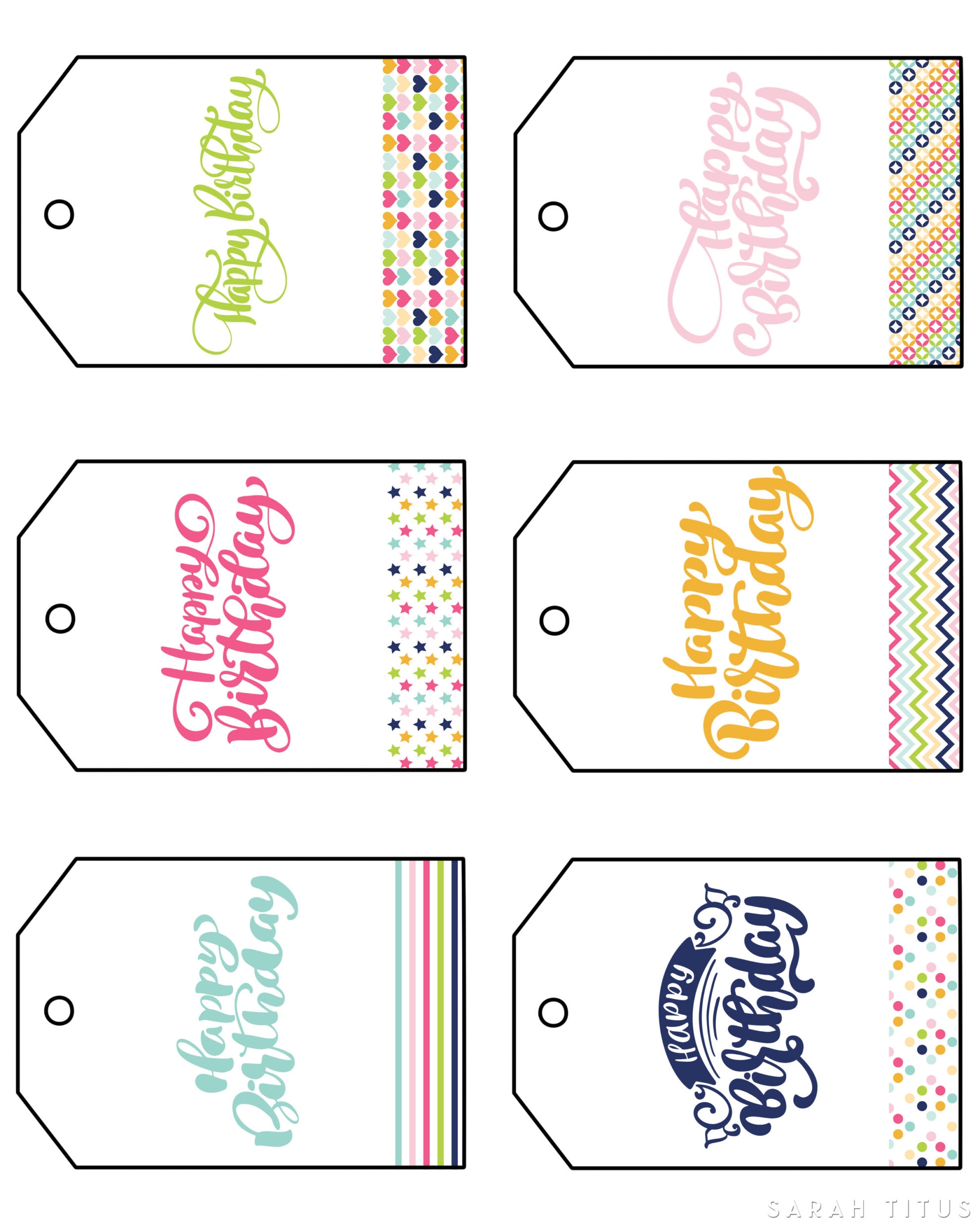 Birthday Tags Printable Free Printable Alphabet Charts