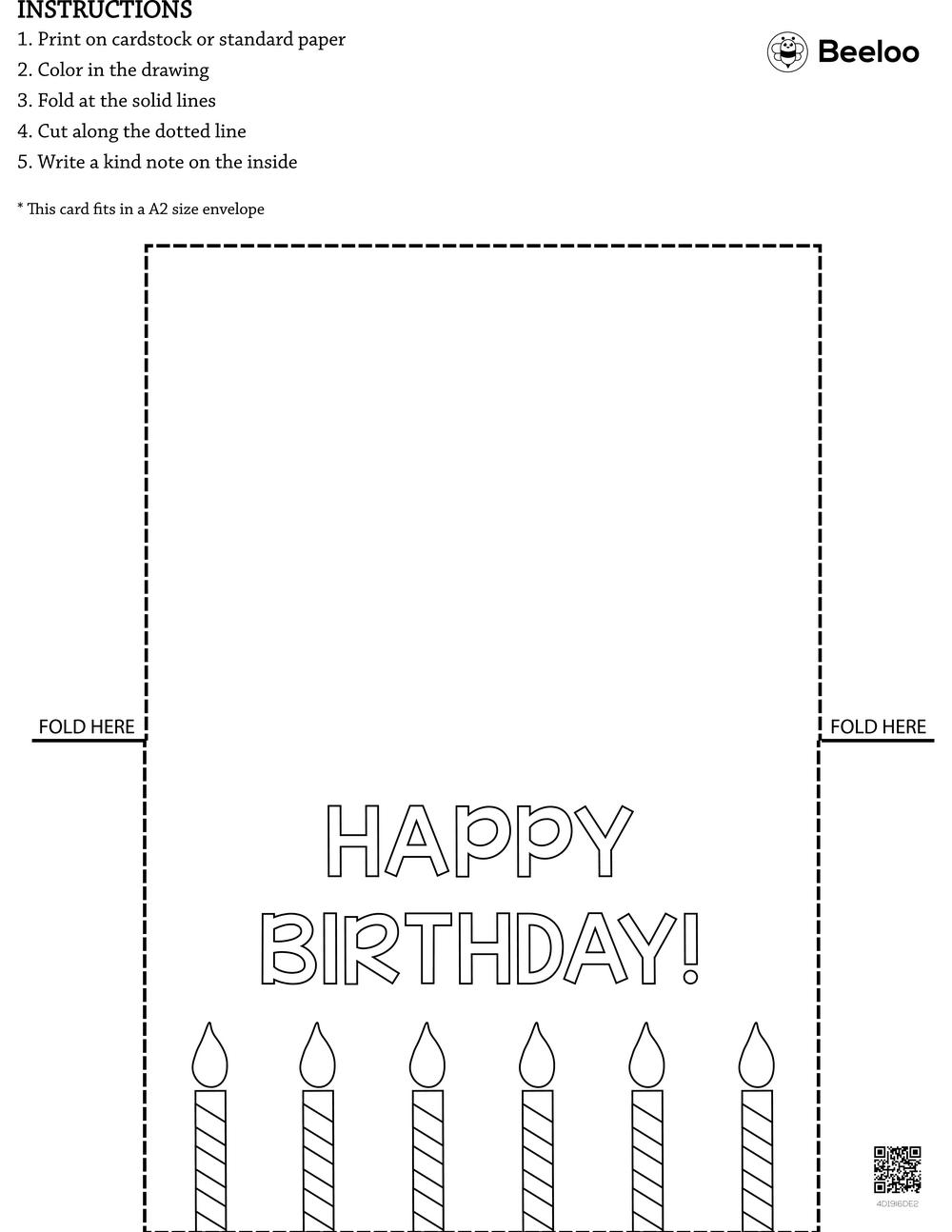 printable kids birthday cards
