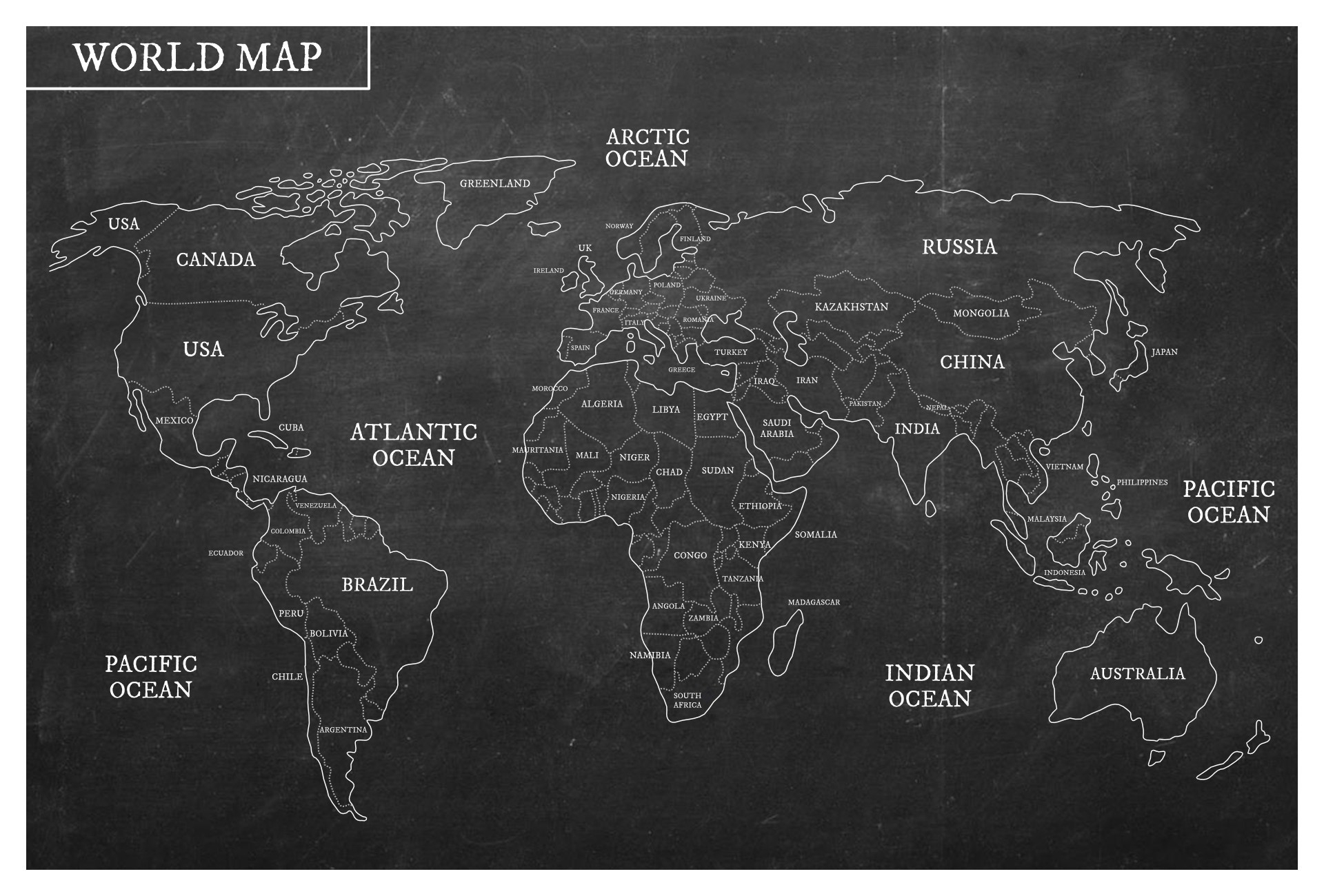 Black And White World Map 20 Free PDF Printables Printablee Black And White World Map 20 Free PDF Printables Printablee