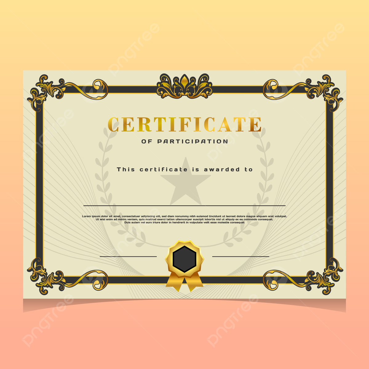 Blank Achievement Certificate Template Certificate Of Achievement Award Design Template Paper Vector Template Achievement Certificate Printable