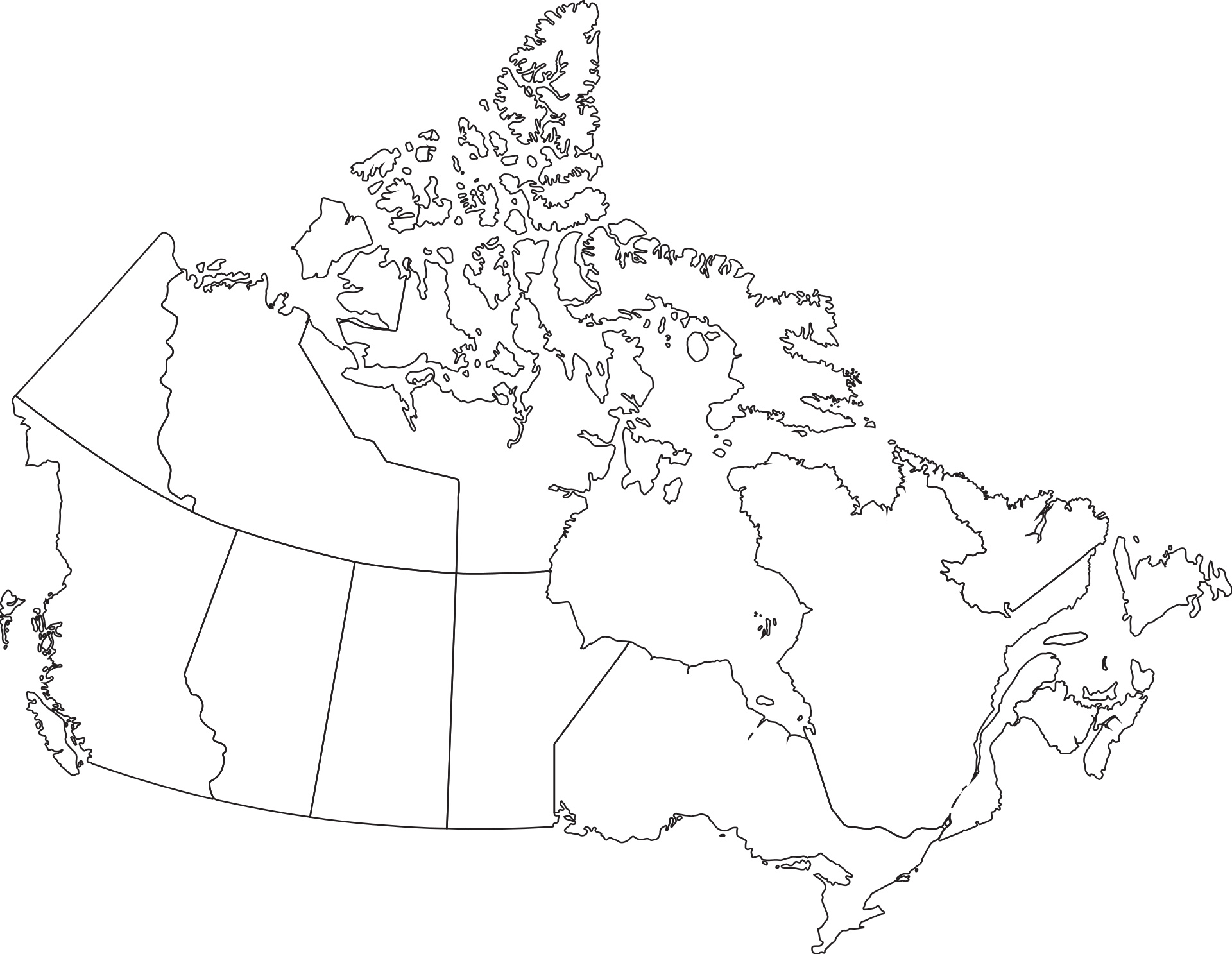 printable blank map of canada pdf