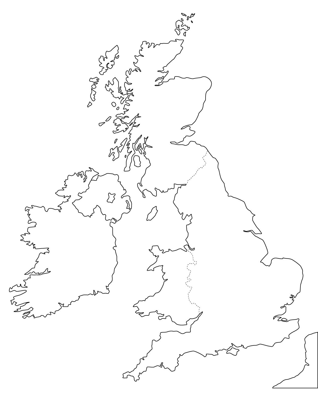 Blank Map Of United Kingdom UK Outline Map And Vector Map Of Blank Map Of United Kingdom UK Outline Map And Vector Map Of