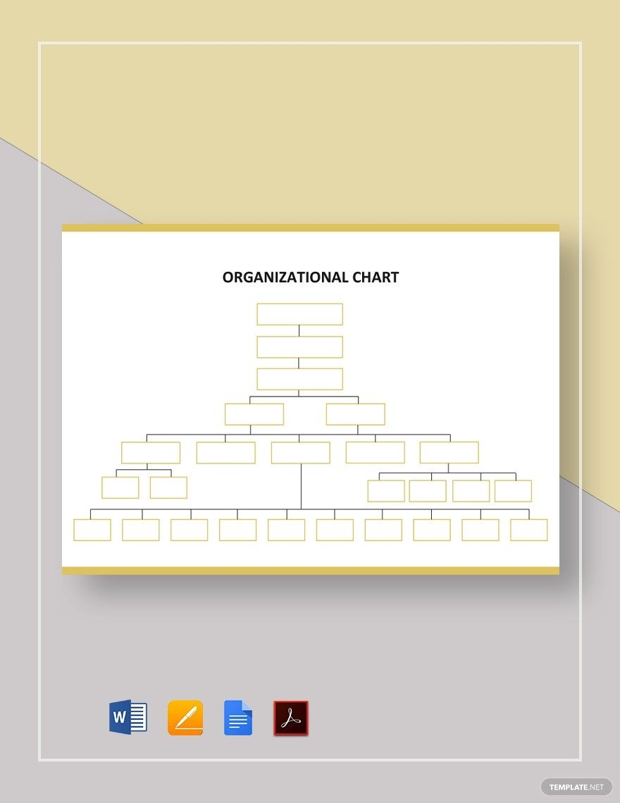 Blank Organizational Chart Template In Google Docs Word Pages 
