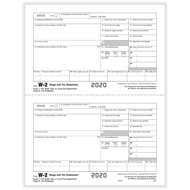 Blank W2 Form Printable Printable Party Favors