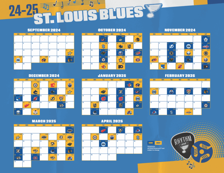 Blues Schedule The Franchise Sports Bar And Grill