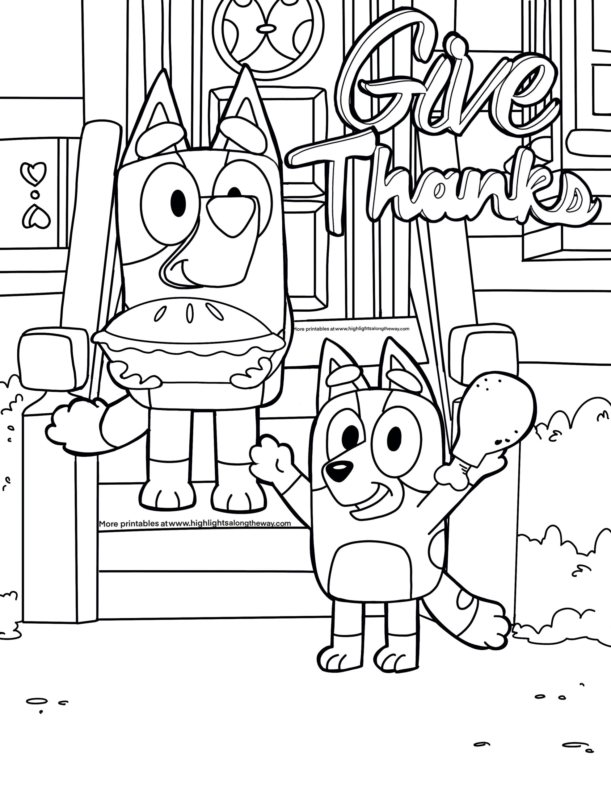 thanksgiving coloring book printable