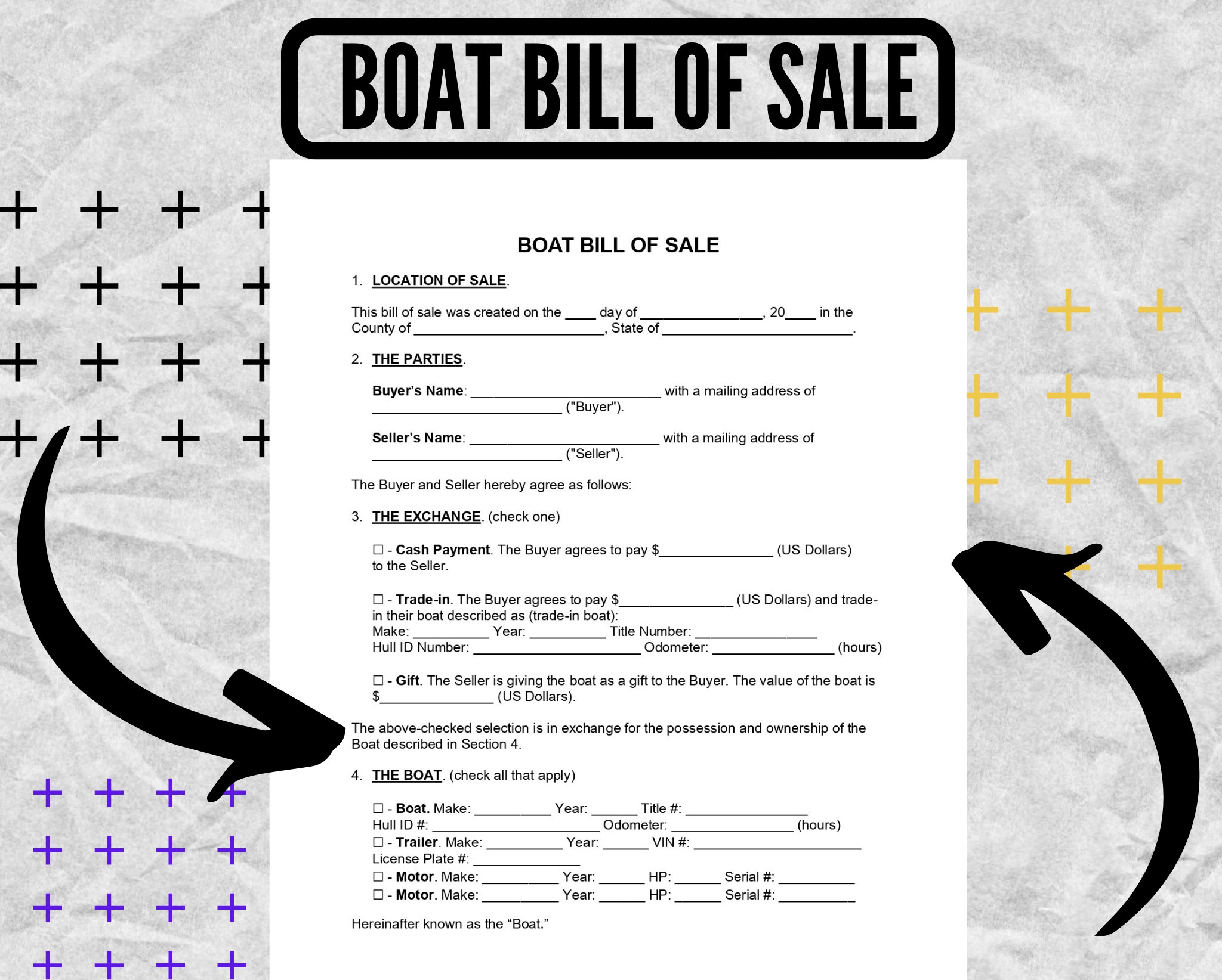 Boat Bill Of Sale Boat Bill Of Sale Forms Boat Bill Of Sale 