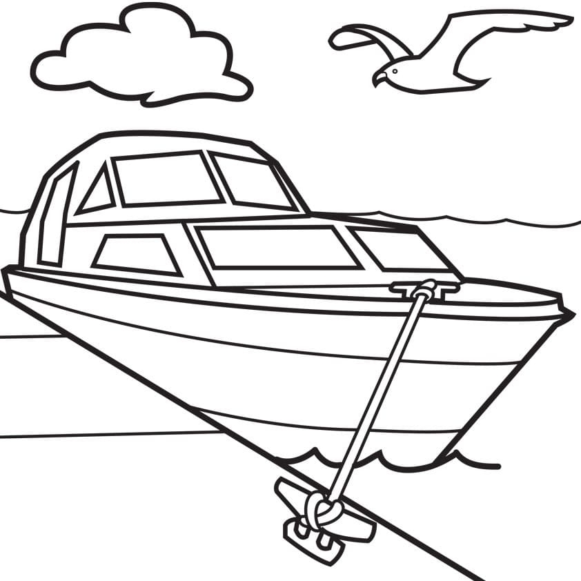 free printable boat coloring pages