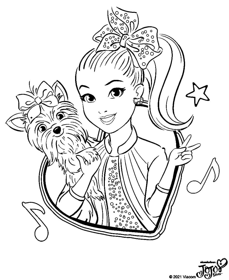 Bow Bow And Jojo Siwa Coloring Page Download Print Or Color 