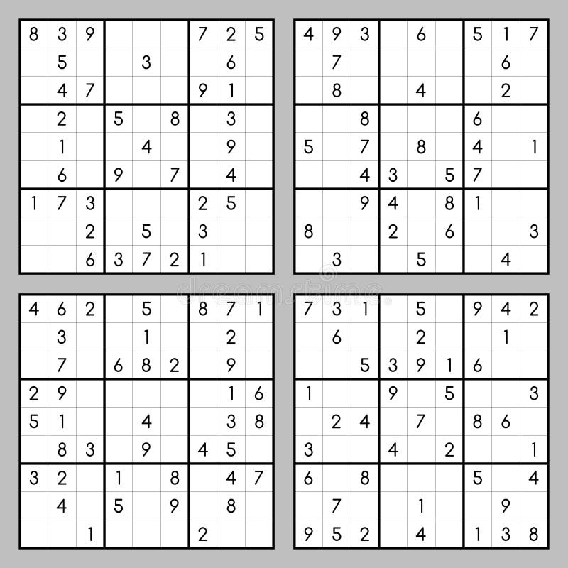 Brain Trainer Vector Sudoku Set Stock Vector Illustration Of Kakuro Japanese 115782067 Brain Trainer Vector Sudoku Set Stock Vector Illustration Of Kakuro Japanese 115782067