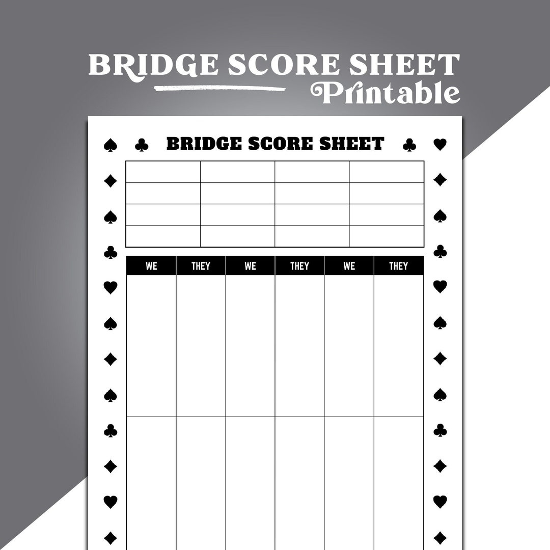Bridge Game Score Sheet Contract Bridge Scoring Chicago Bridge Scoring Bridge Score Sheet Printable Bridge Score Pads To Print Out Etsy Bridge Game Score Sheet Contract Bridge Scoring Chicago Bridge Scoring Bridge Score Sheet Printable Bridge Score Pads To Print Out Etsy