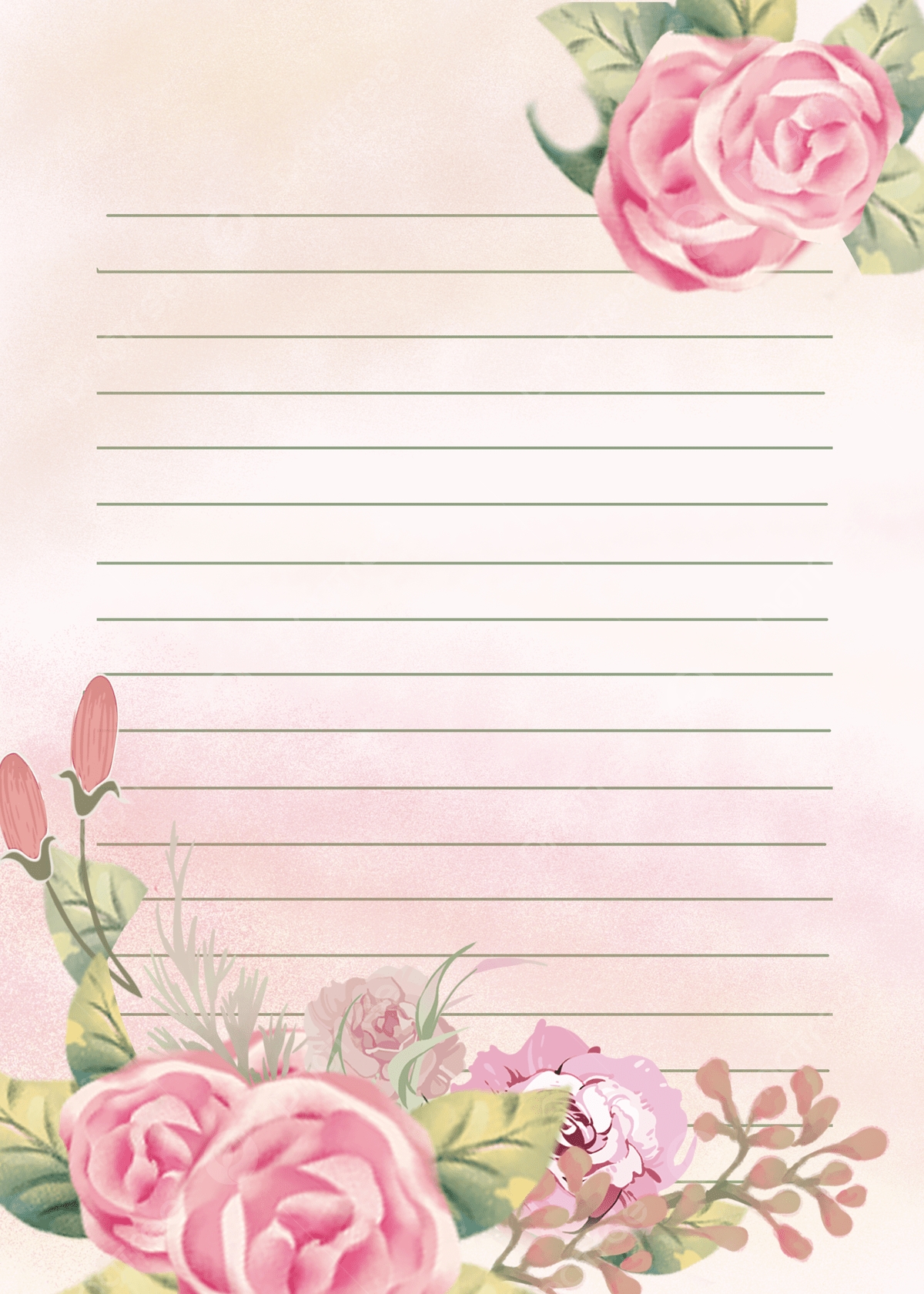 free printable floral paper