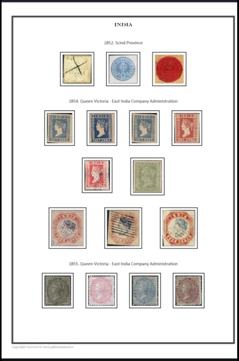 British India 1852 1946 PDF DIGITAL STAMP ALBUM PAGES BidCurios
