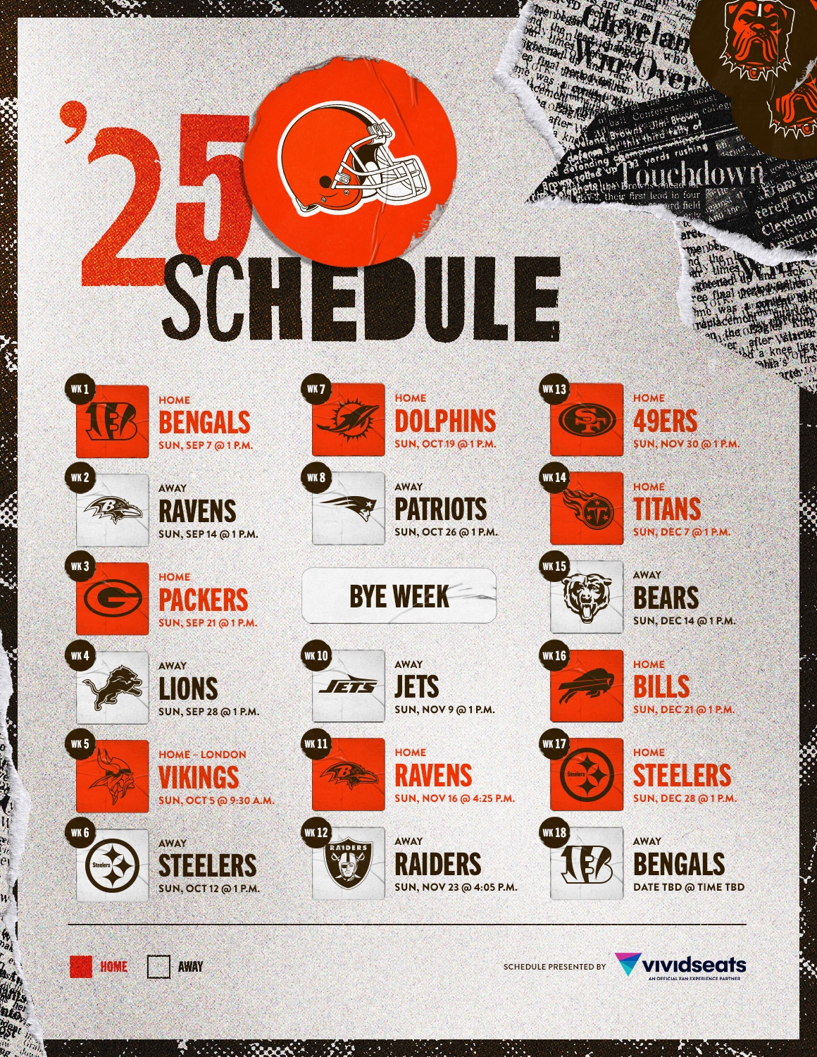 Browns 2025 Schedule Cleveland Browns Clevelandbrowns Browns 2025 Schedule Cleveland Browns Clevelandbrowns