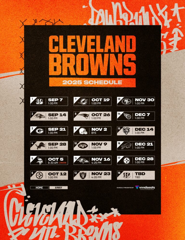Browns Schedule Downloads Cleveland Browns Clevelandbrowns