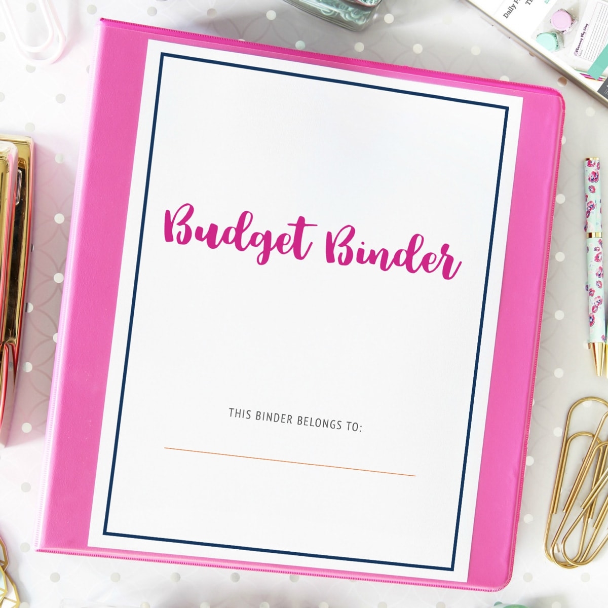 2018 budget binder printables
