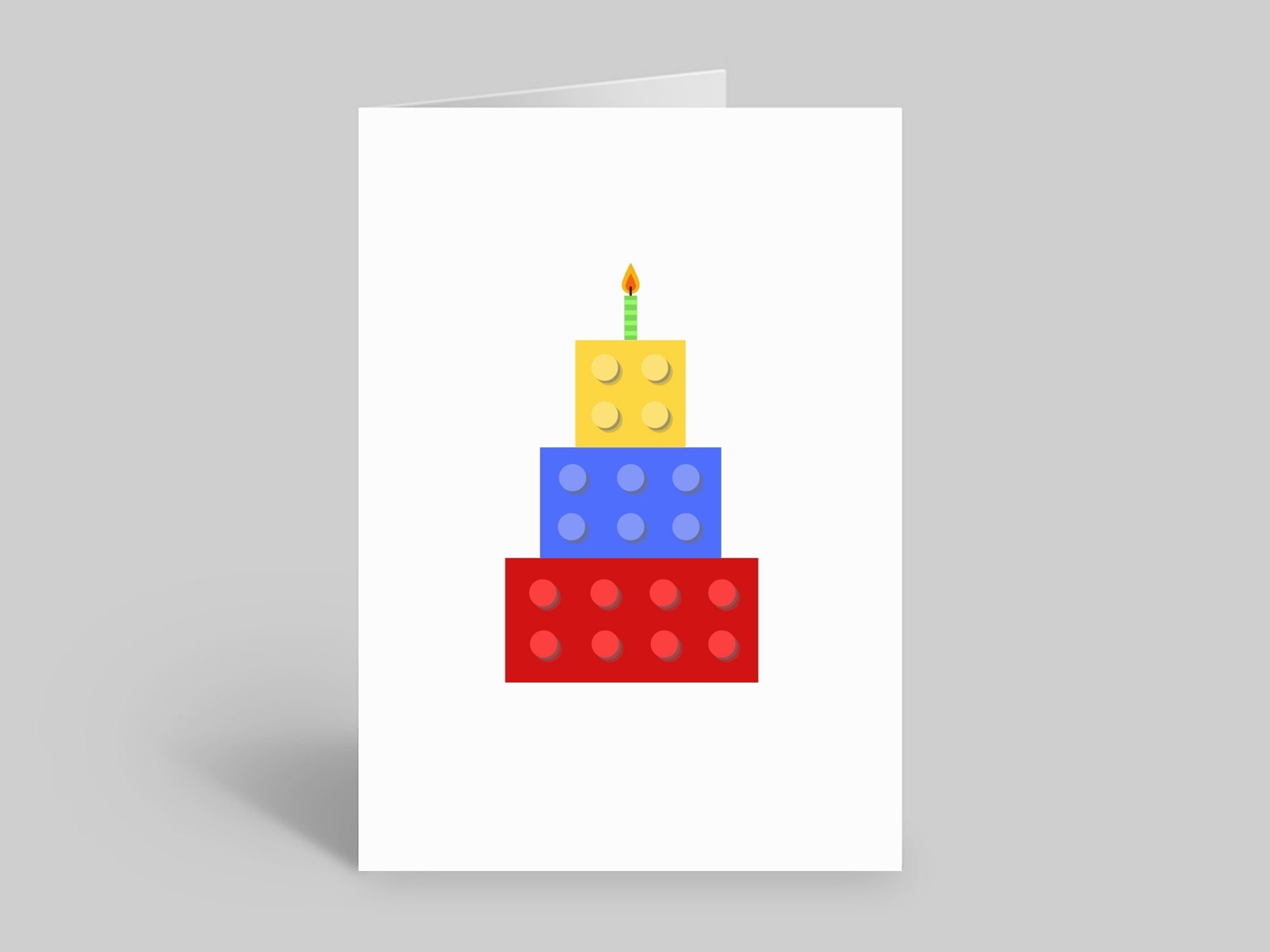 Building Block Happy Birthday Card Happy Birthday Cake Design Card Worksheets Library