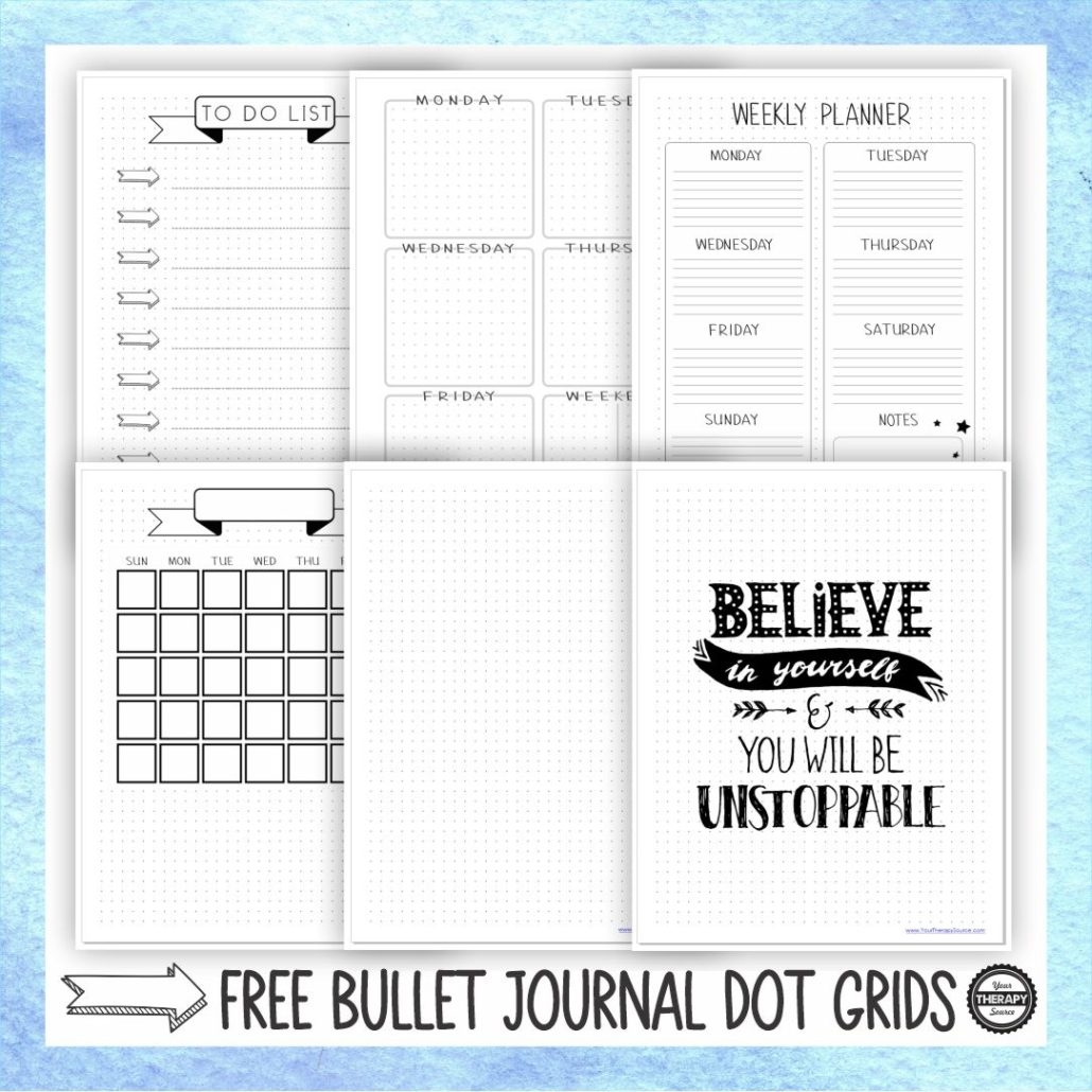 Bullet Journal Dot Grid Printable Journal Pages FREE Your Bullet Journal Dot Grid Printable Journal Pages FREE Your