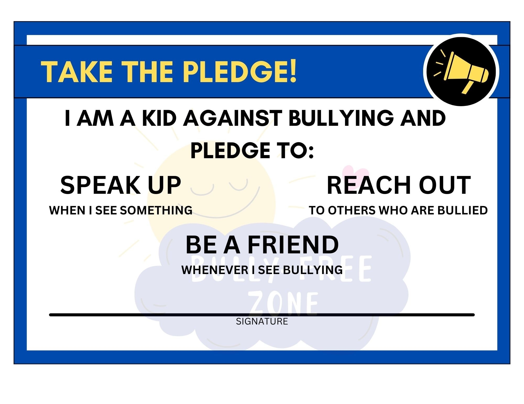 Bullying Pledge