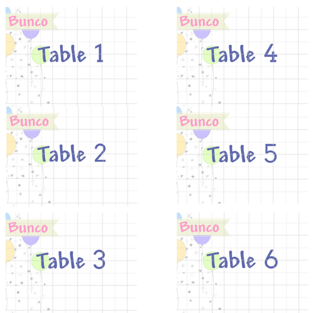 Bunco Printable Score Cards Tally Sheets Table Tents By The Birch Cottage 03 The Birch Cottage