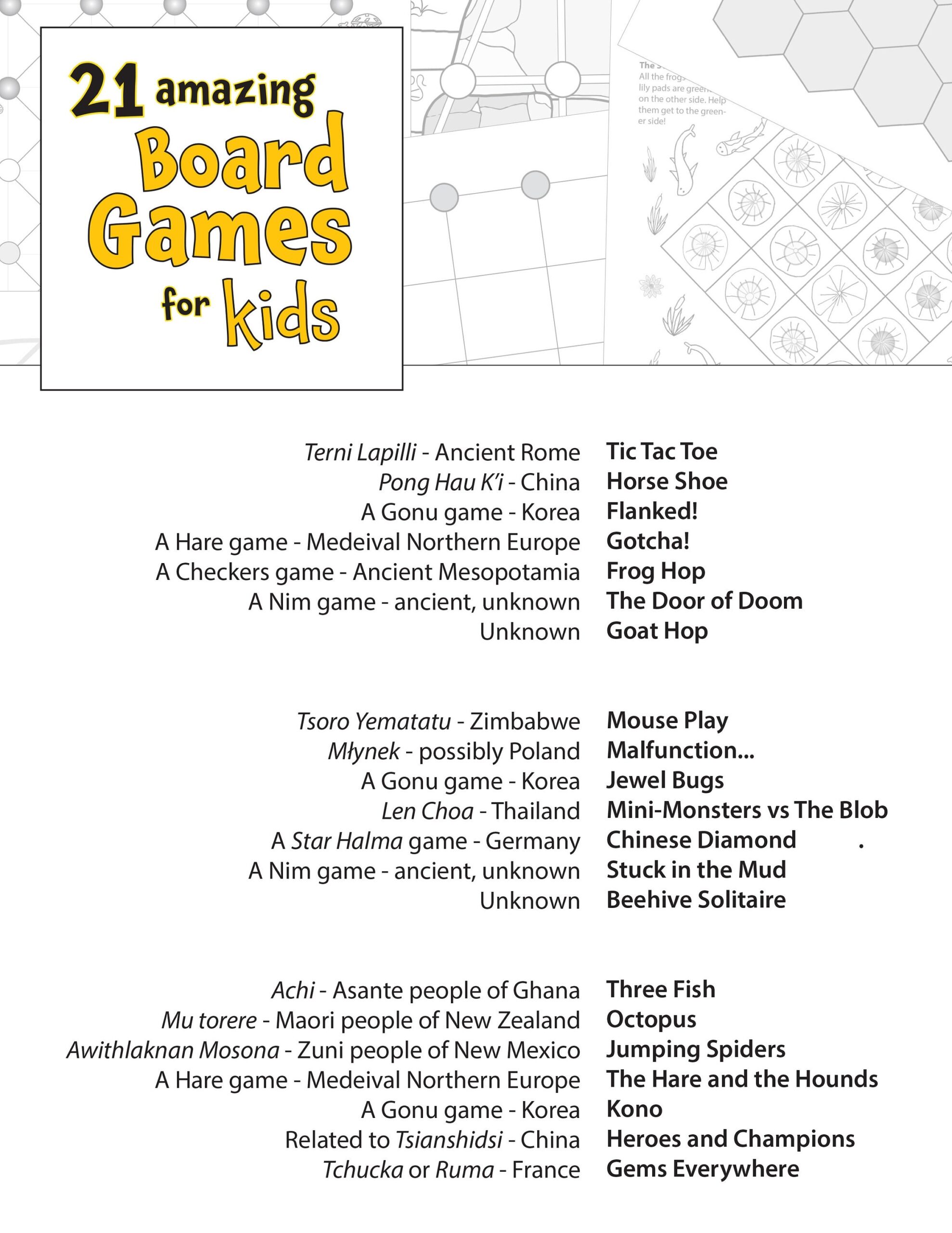 Buy 21 Printable Board Games Family Games Boredom Buster Games For Kids Home Activities Indoor Games Printable Worksheets Online In India Etsy