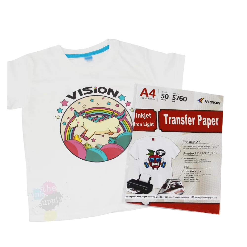 Buy A4 Light Dark Heat Transfer Paper For Tee Shirts Easy Iron On Buy A4 Light Dark Heat Transfer Paper For Tee Shirts Easy Iron On