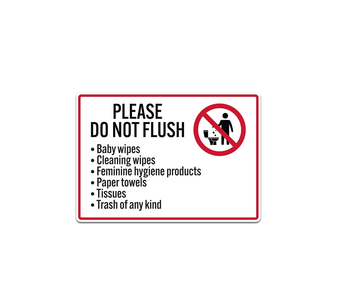Buy Do Not Flush Paper Towels Sign Save Up To 35 Best Of Signs