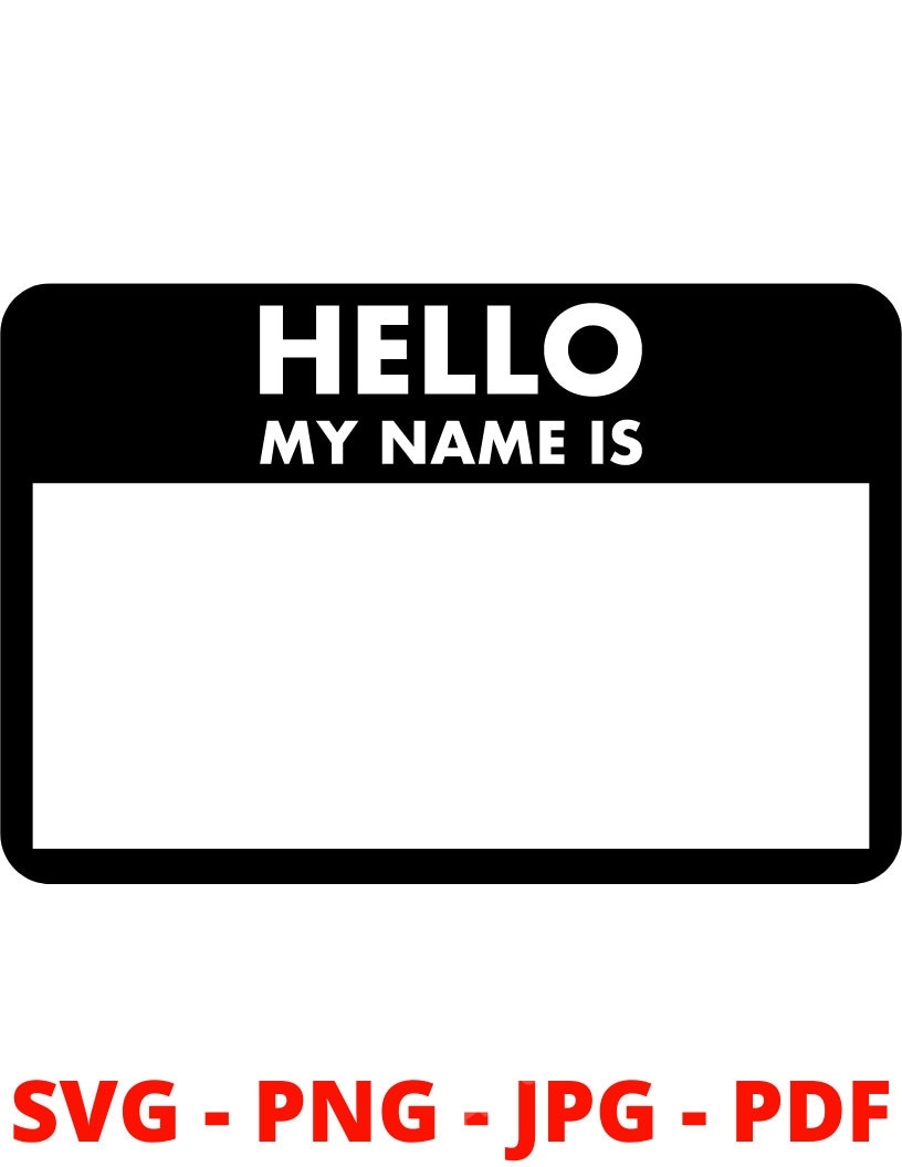 Buy Hello My Name Is Online In India Etsy India