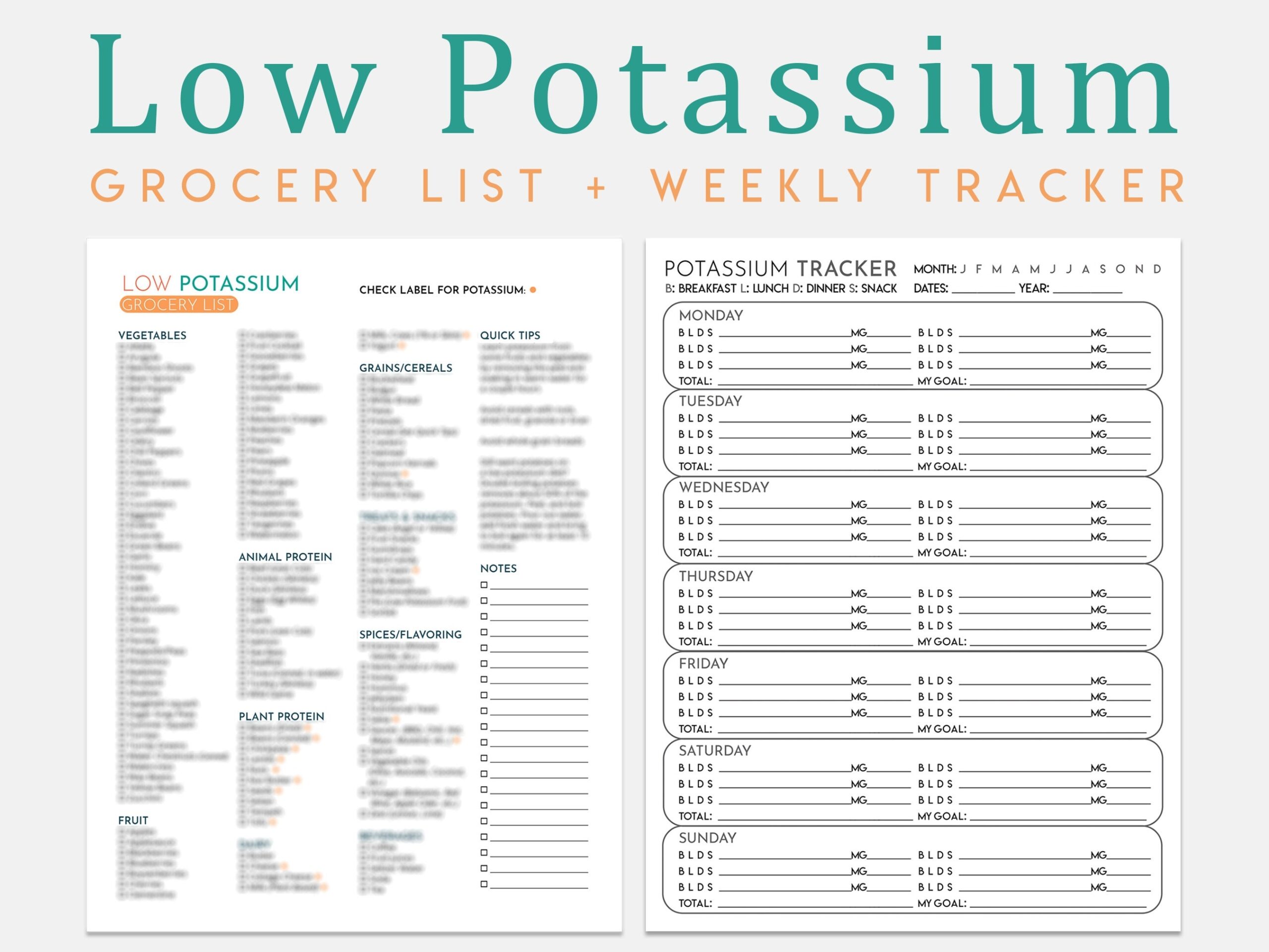 Buy Low Potassium Diet Grocery List Weekly Tracker Kidney Friendly Food List Grocery List Food Guide Kidney Diet Printable PDF Online In India Etsy Buy Low Potassium Diet Grocery List Weekly Tracker Kidney Friendly Food List Grocery List Food Guide Kidney Diet Printable PDF Online In India Etsy