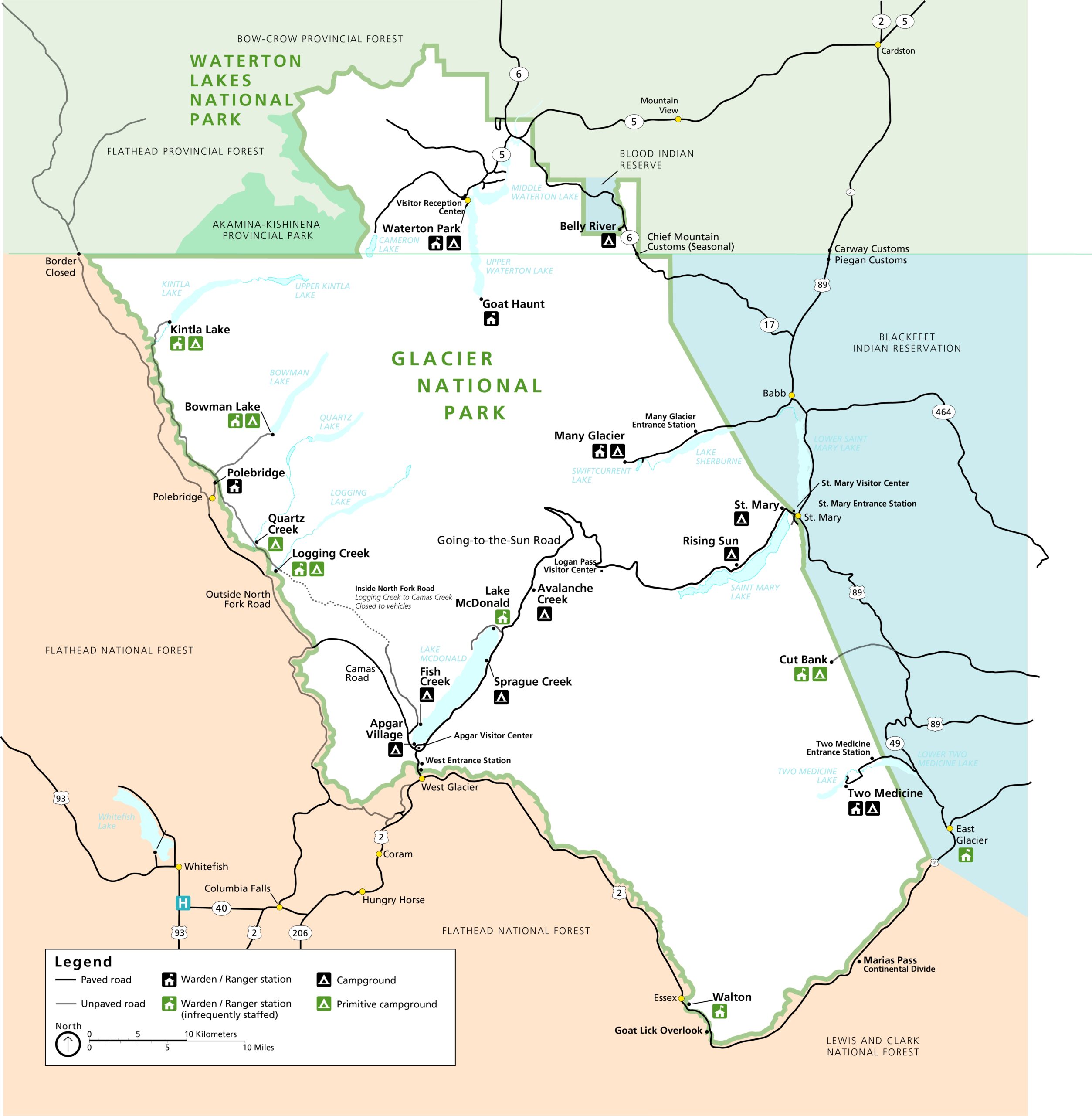 Campground Maps Glacier National Park U S National Park Service Campground Maps Glacier National Park U S National Park Service