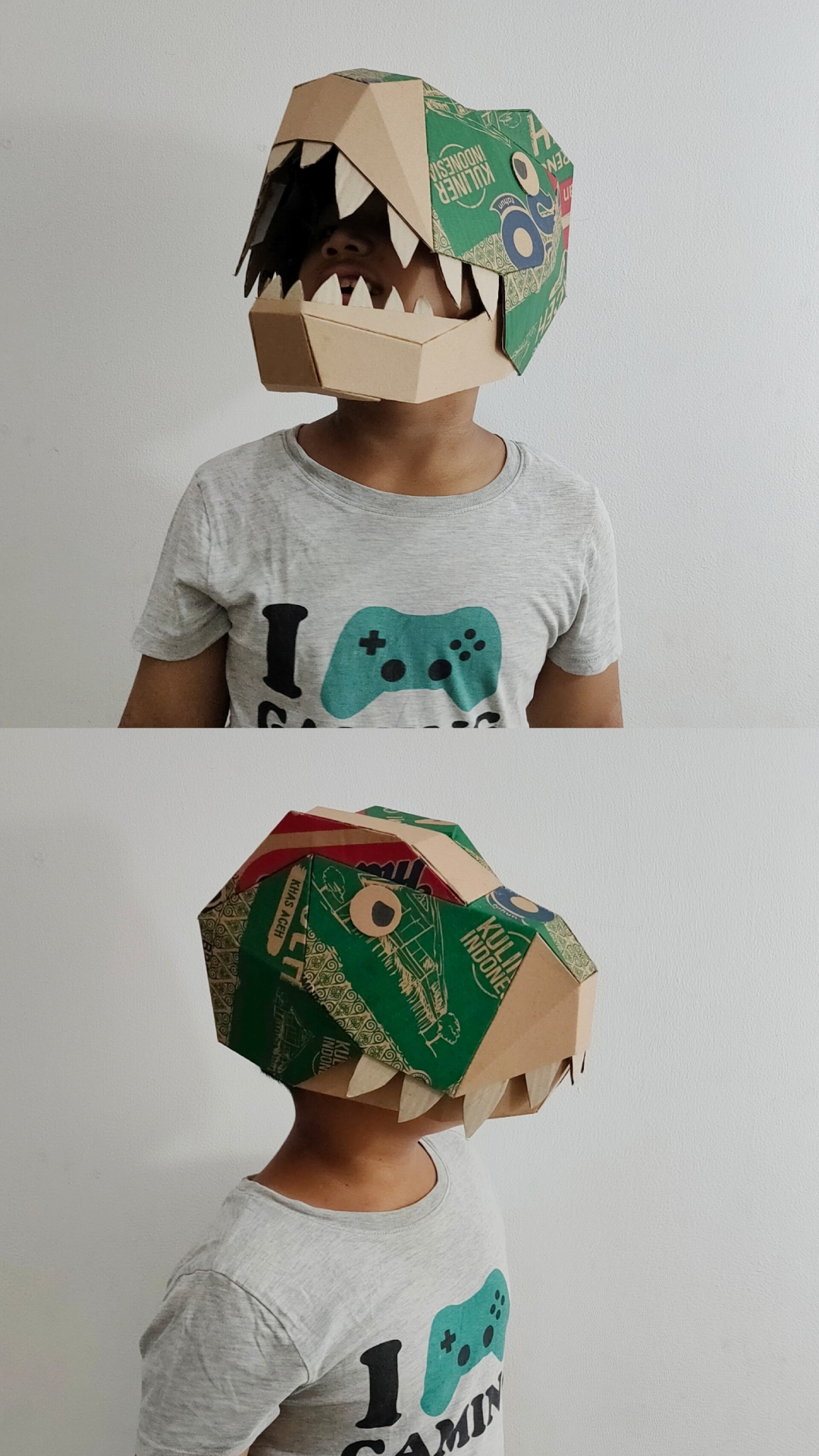 Cardboard T Rex Mask Templates