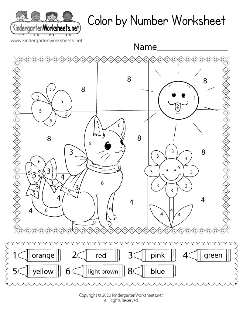 printable color by number