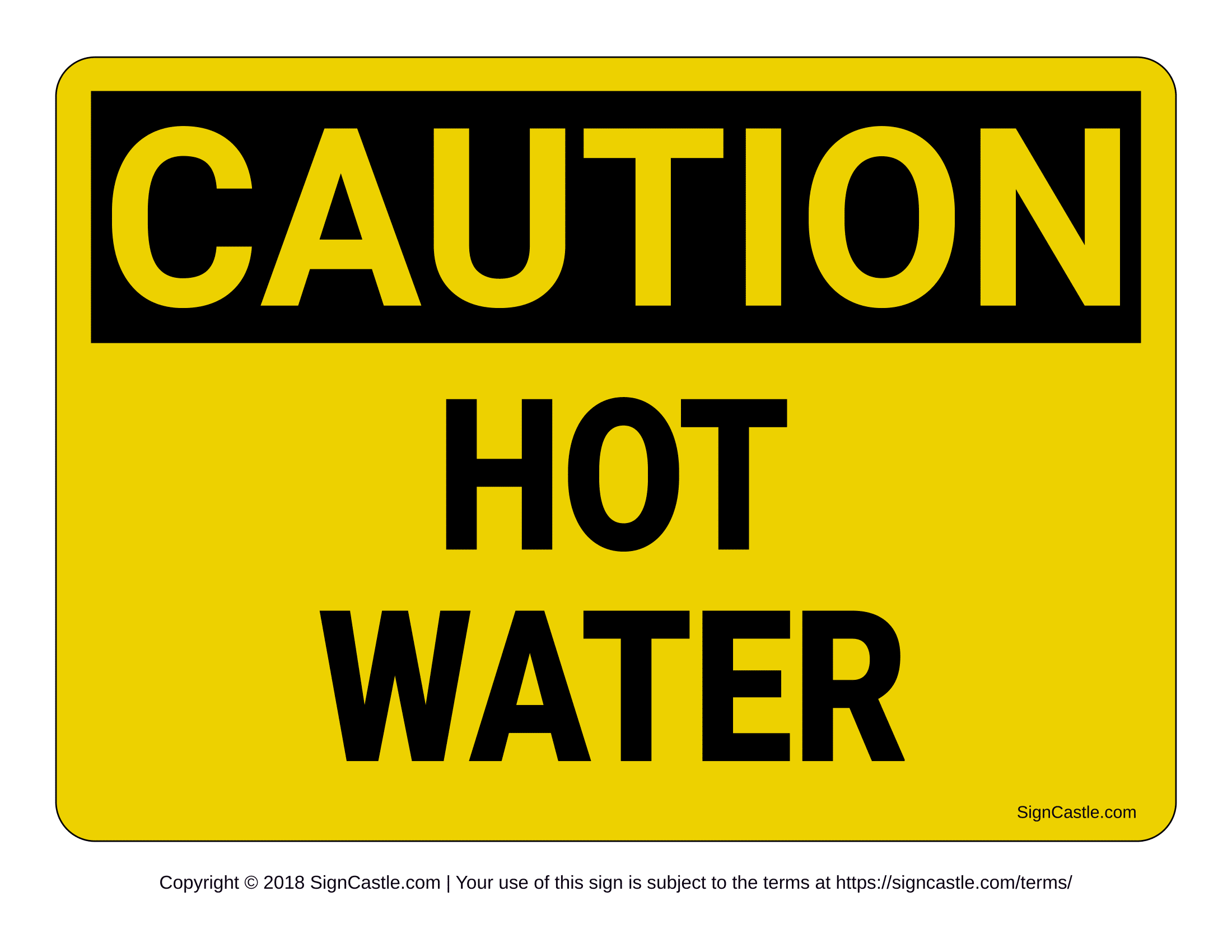 Caution Signs Poster Template