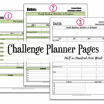 CC Challenge Planner Page Free Printable Half A Hundred Acre Wood