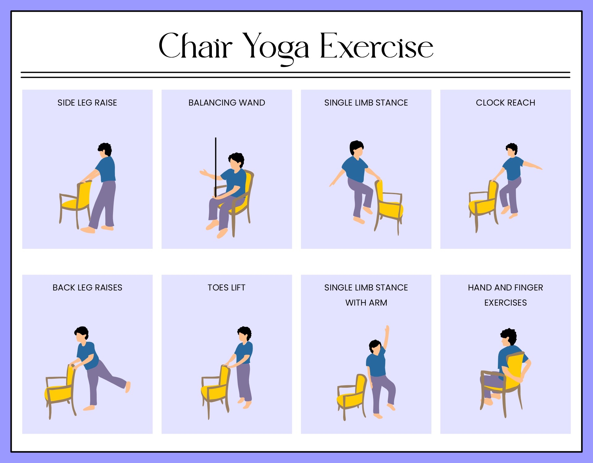senior chair exercises printable