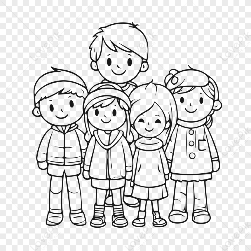 Children Coloring Page Black And White Printable Outline Sketch Drawing Vector Thick Lines Page Sketch PNG Image Image And Picture For Free Download Lovepik
