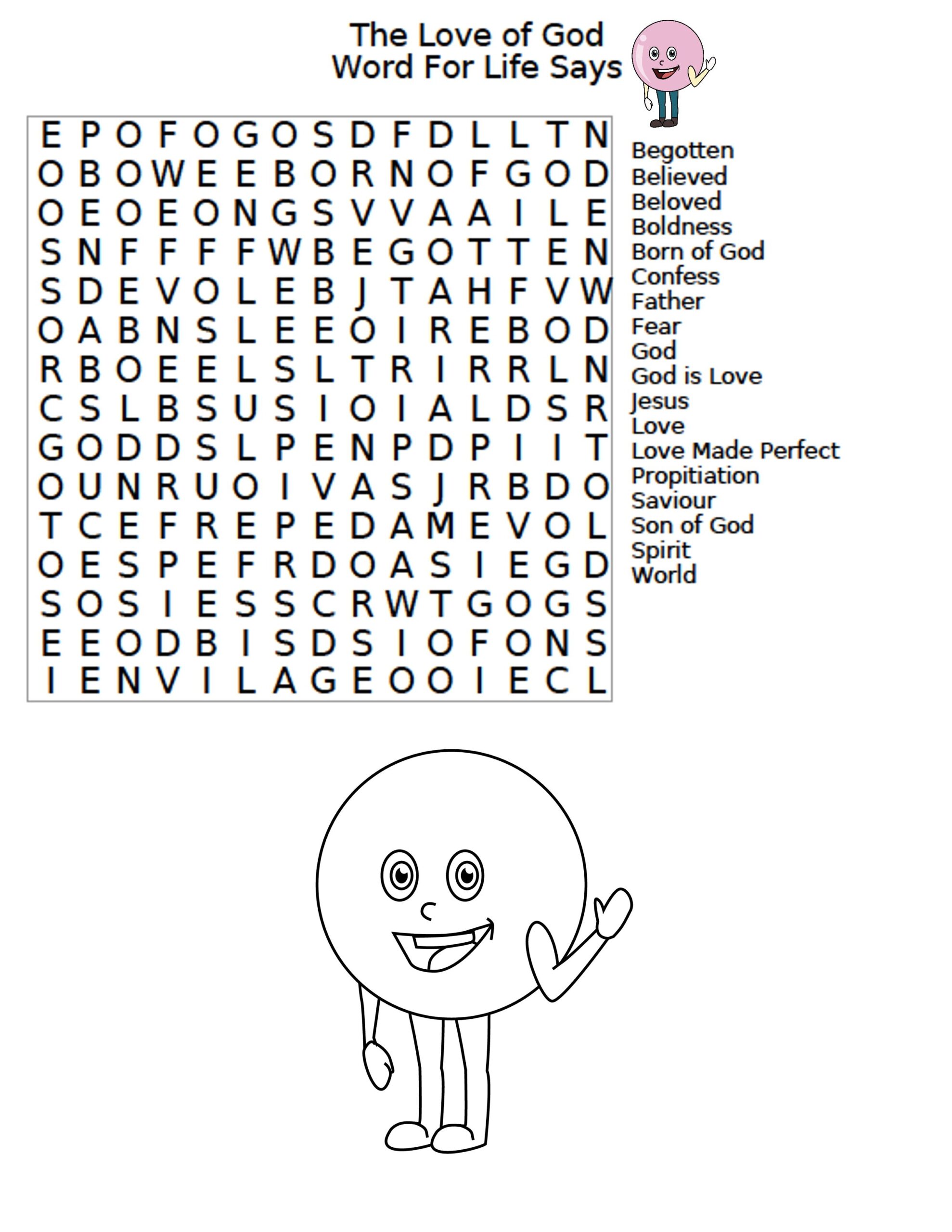 Children s Activities For 1 John 4 Word For Life Says Children s Activities For 1 John 4 Word For Life Says