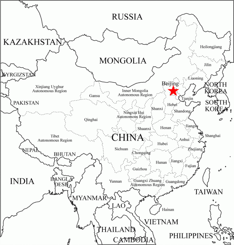 China Provinces Map including Blank China Provinces Map China Mike