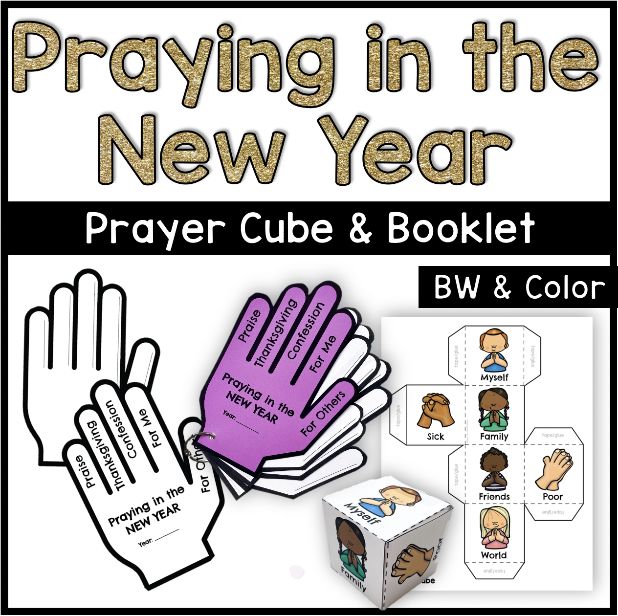 new year christian printable activites for children