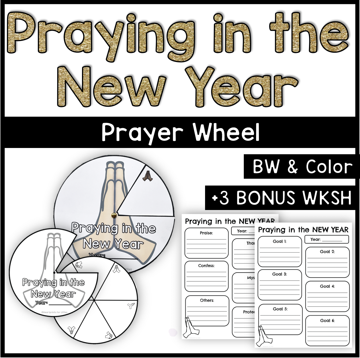 Christian New Year s Craft Activities Praying In The New Year Prayer Crafts Made By Teachers