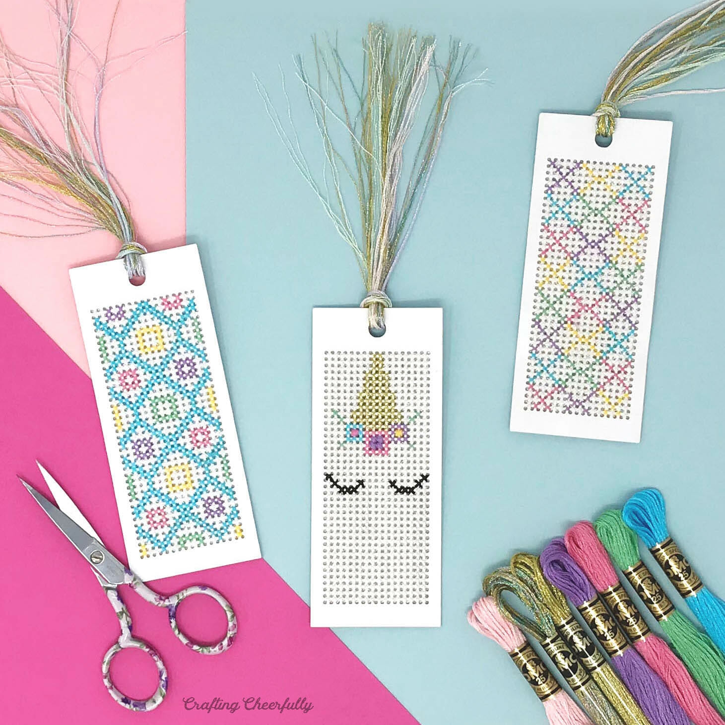 Christmas And Winter Cross Stitch Bookmarks Crafting Cheerfully