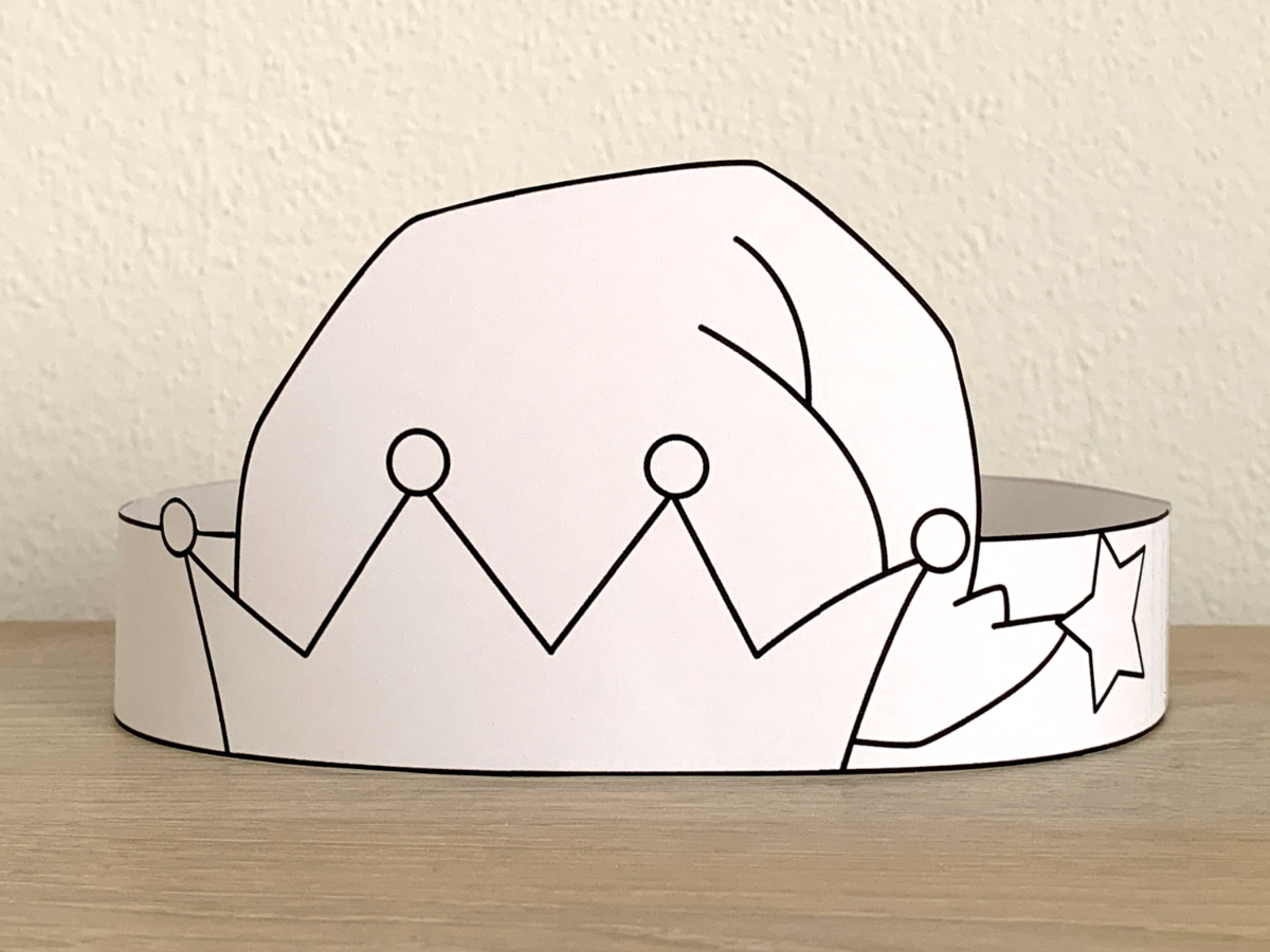 printable elf hat pattern