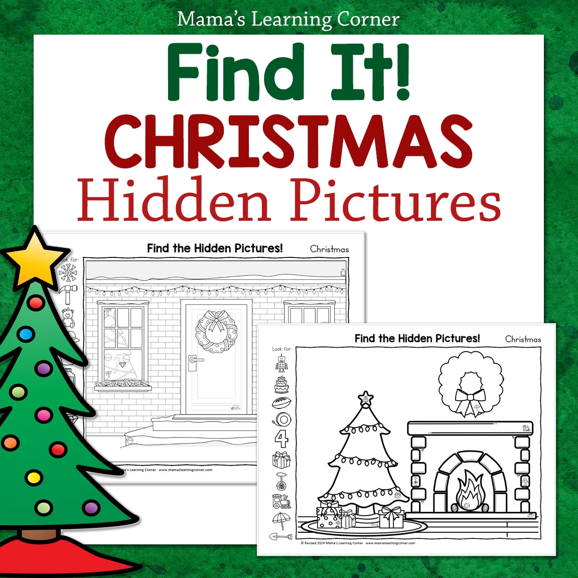Christmas Hidden Picture Printable Packet