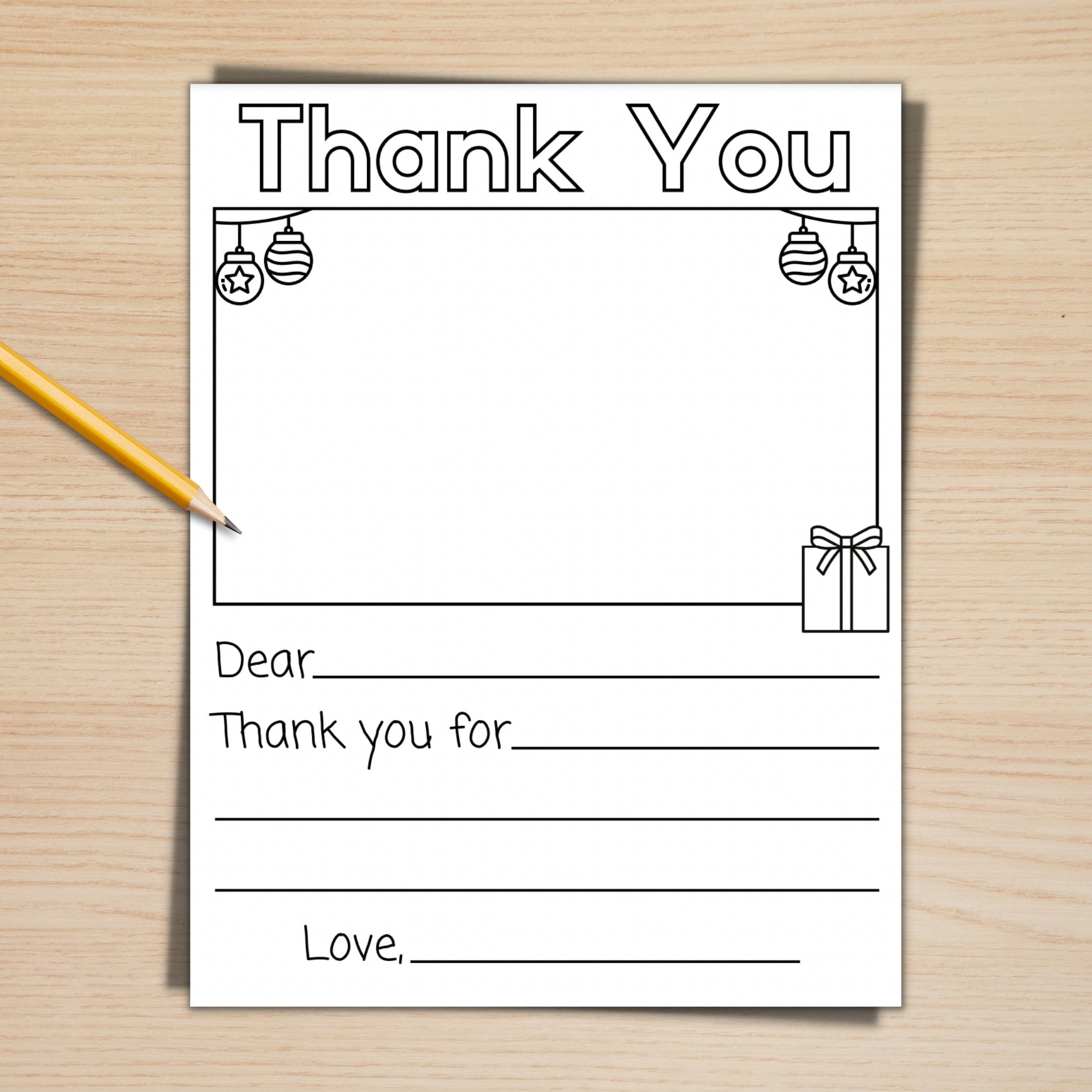 printable thank you note