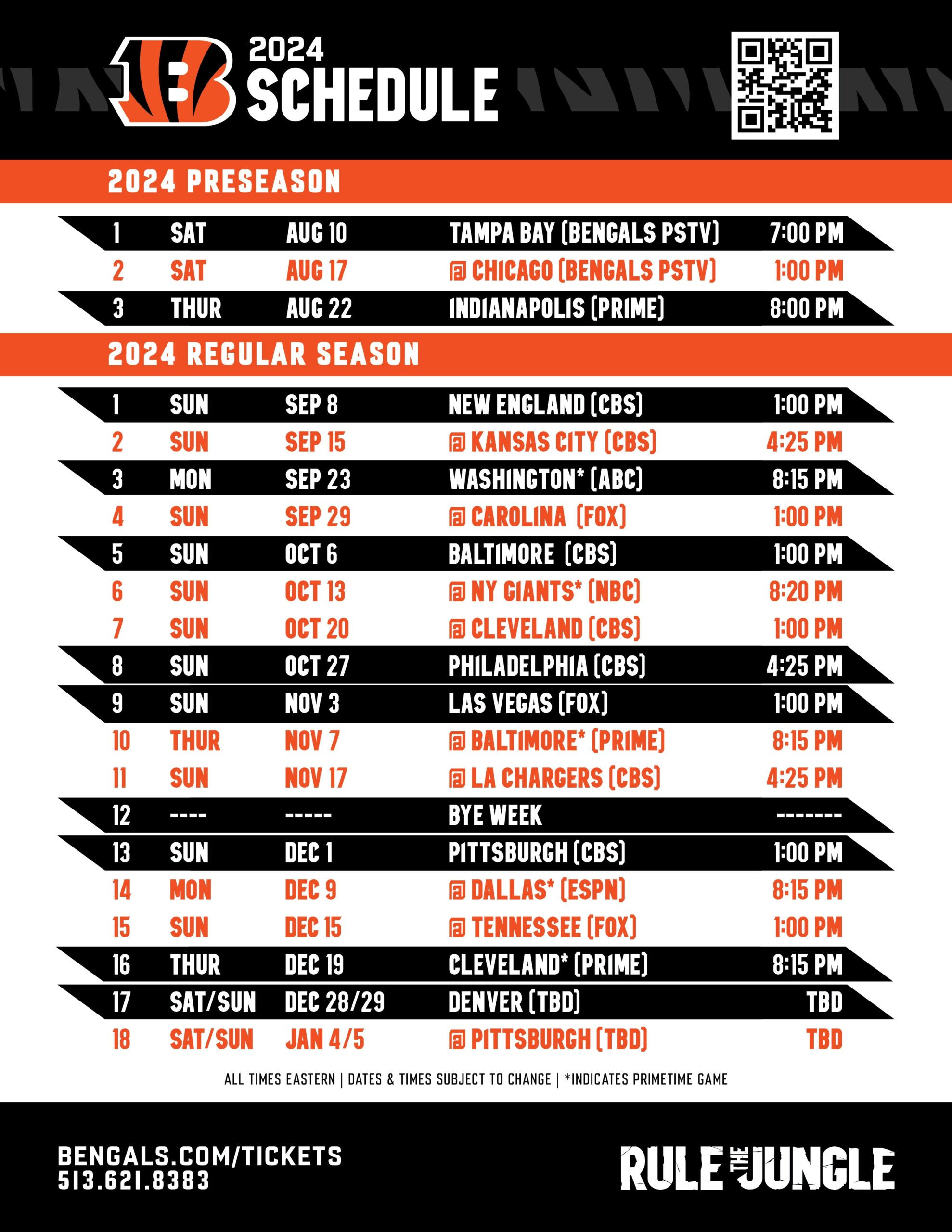 Cincinnati Bengals Schedule Best Bengals Predictions 2023 2024 