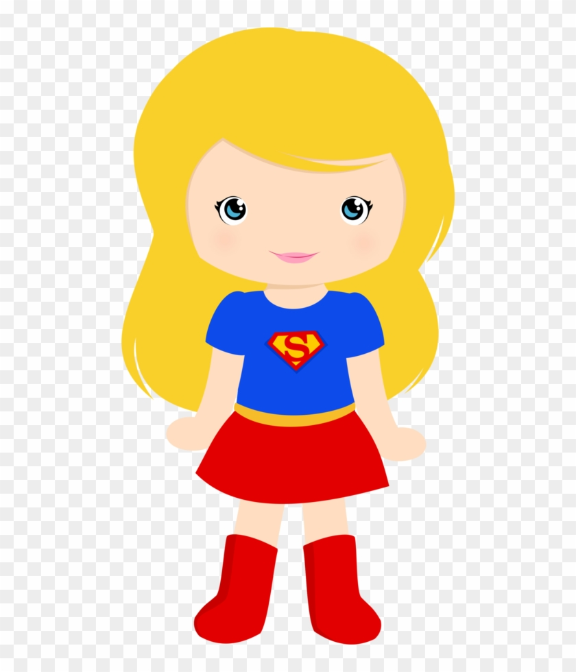 Clip Art Superheroes Boys And Girls Edible Cupcake Toppers Free Transparent PNG Clipart Images Download